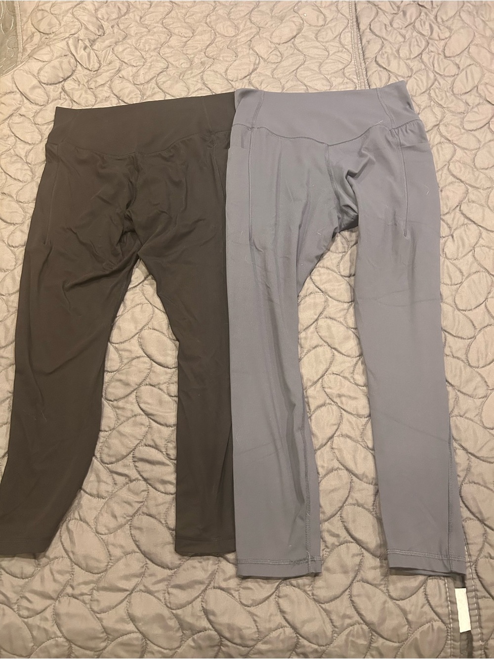 Member's Mark Women's High-Rise Ankle Pocket Legging Black XL Charcoal Gray L